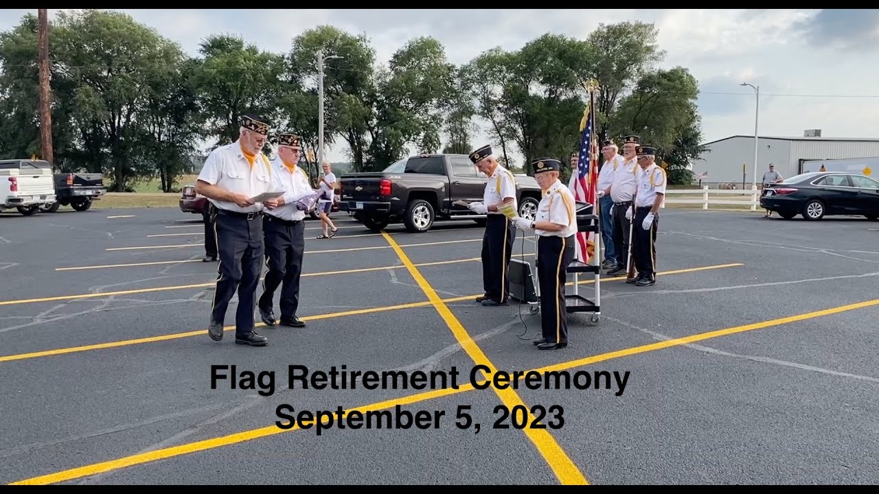 Flag Retirement Ceremony 9/5/23 conducted by the Melrose American Legion