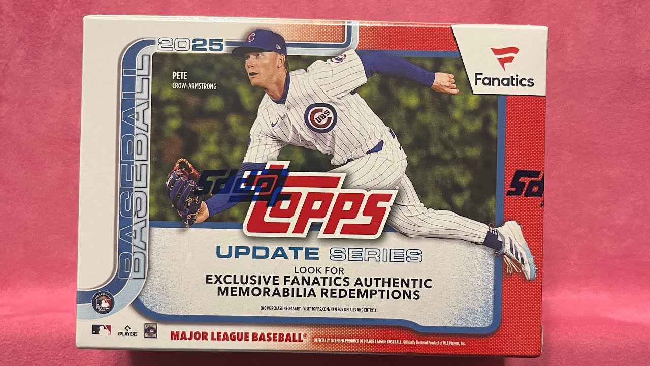 Набор карточек Chasing Dollarder 2025 Topps Update Baseball Fanatics Blaster Box