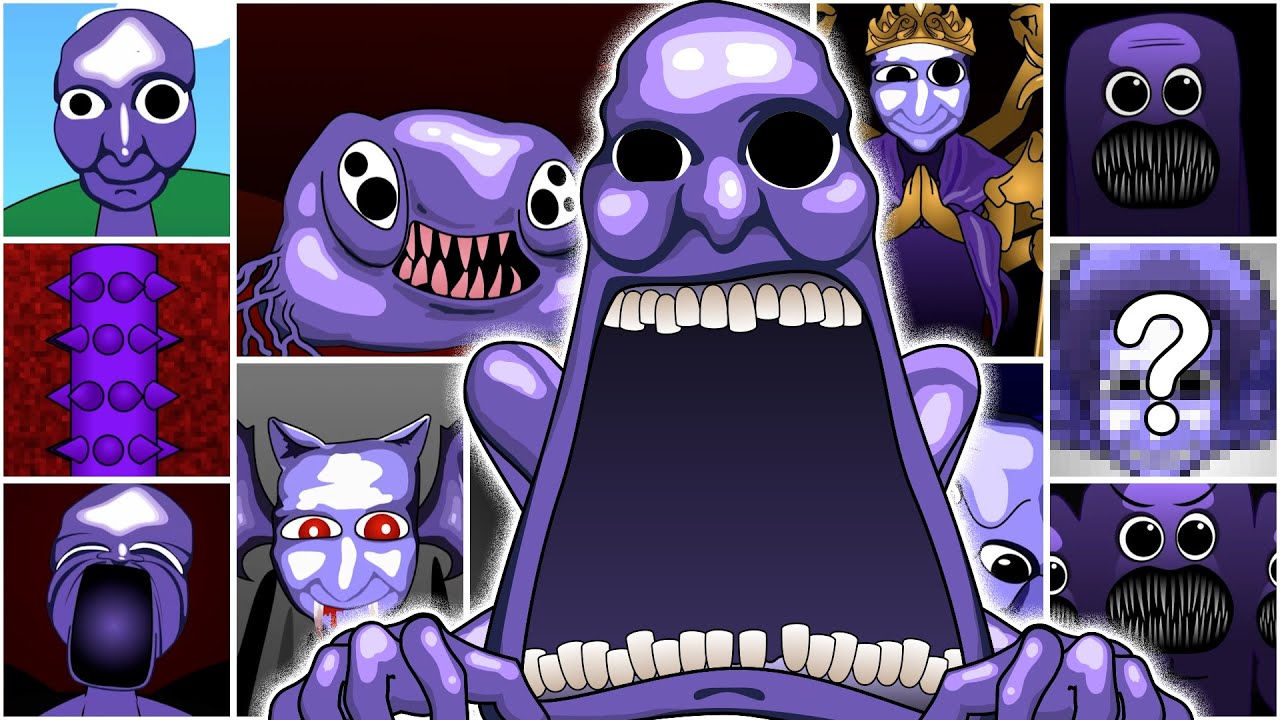 My Sprunki OC: Emoji 184 Aooni Nightmare Roblox ( Phase 1 to NEW Phase 10,  Phase 11)