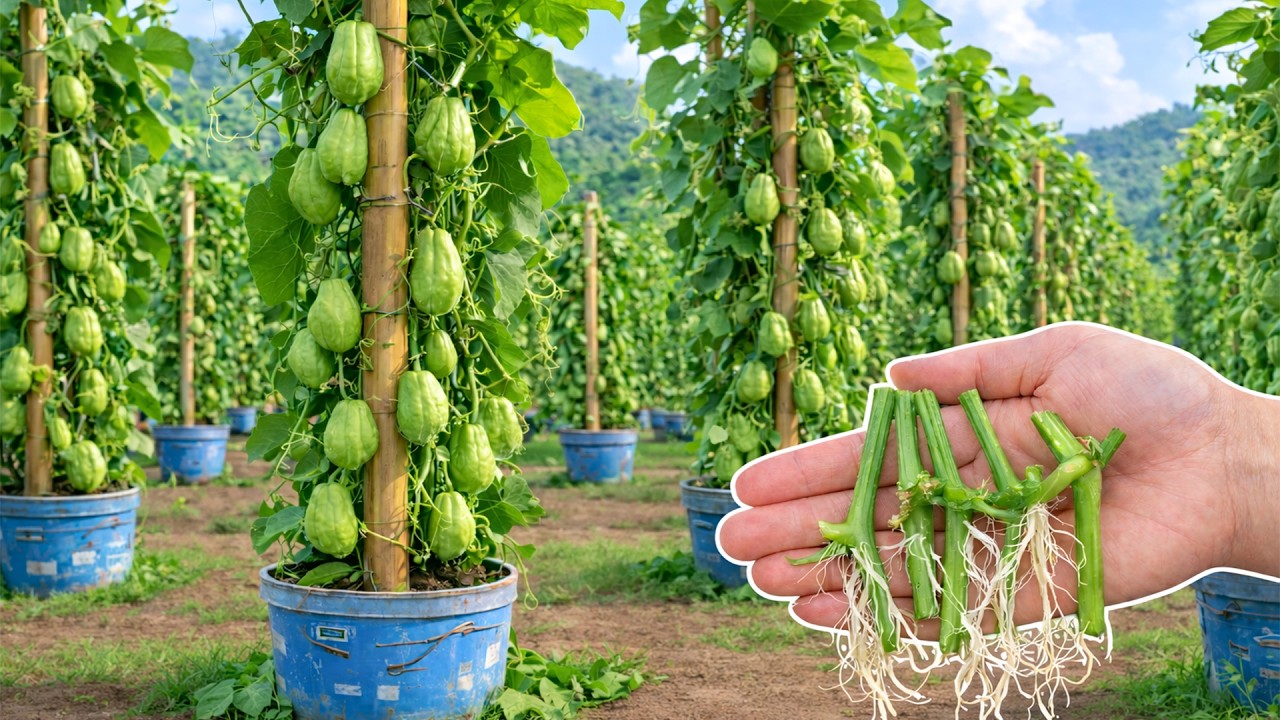 Anyone Can Grow Chayote from Cuttings! Try This Method