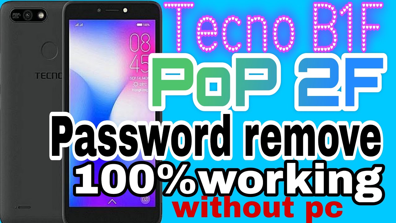 Tecno pop 2f hard reset 100 working & easy mathod MUST WATCH THIS VIDEO TECNO B1F HARD RESET WORKING