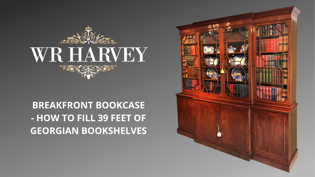 #masterclass   Breakfront Bookcase - How to fill 39 feet of Georgian Bookshelves