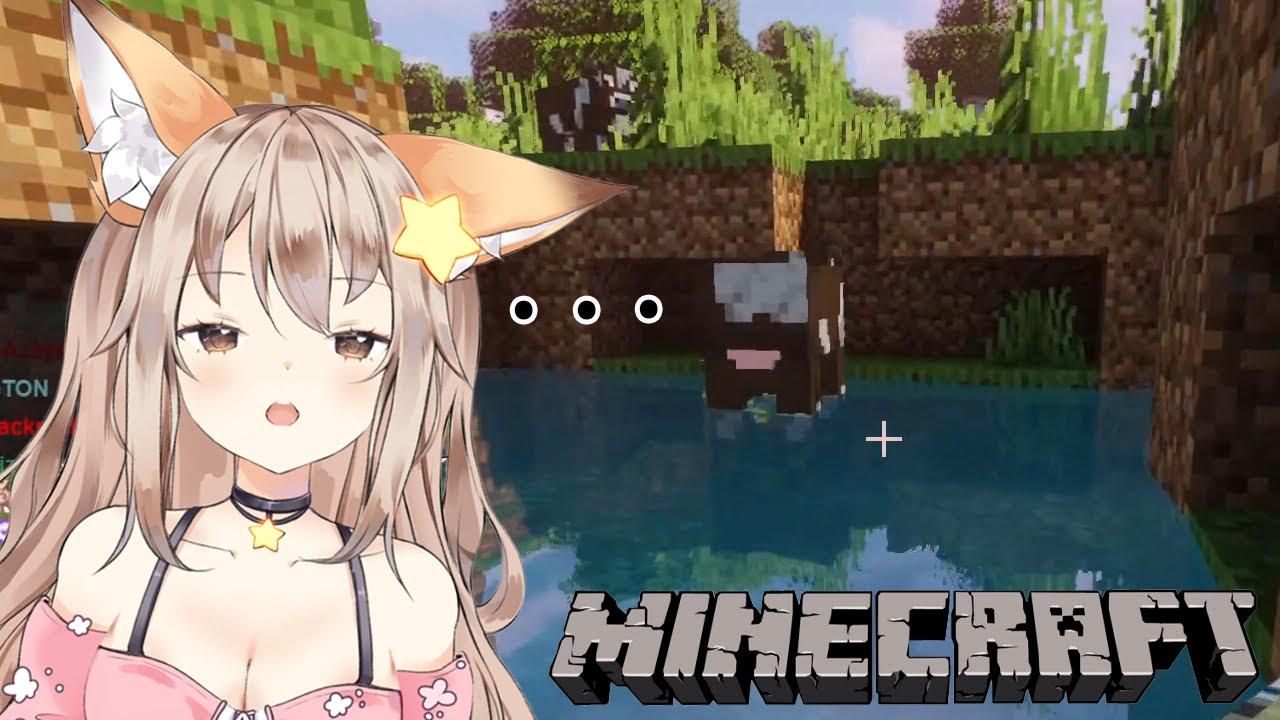 тупой ютубер foxgirl впервые играет в майнкрафт (лучший момент стрима)