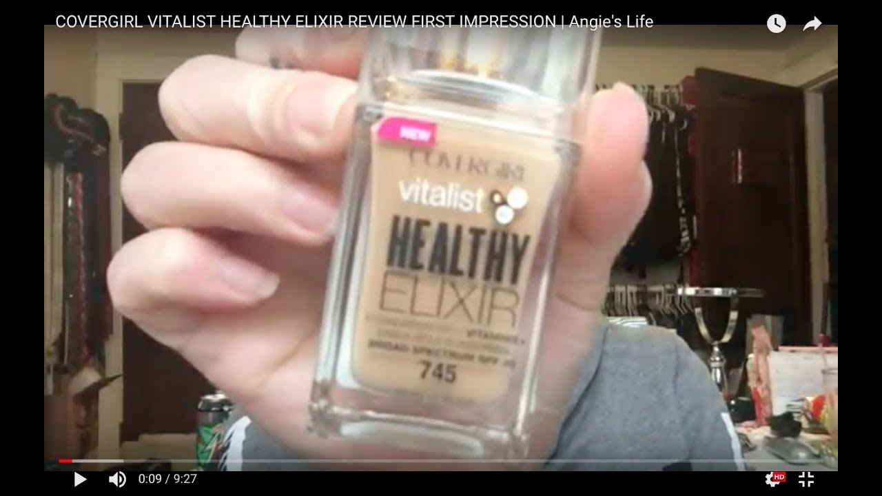 COVERGIRL VITALIST HEALTHY ELIXIR REVIEW FIRST IMPRESSION | Angie's Life