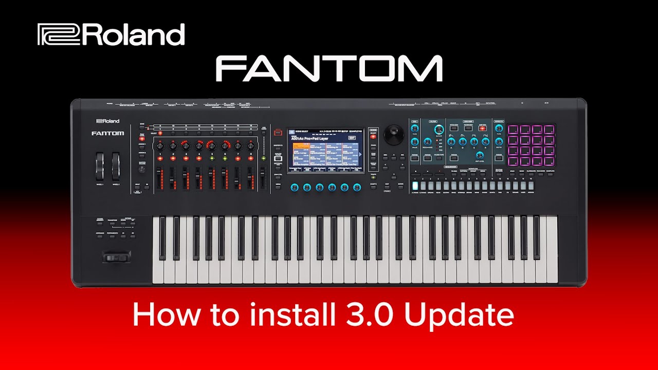 Roland FANTOM - How to install 3.0 Update