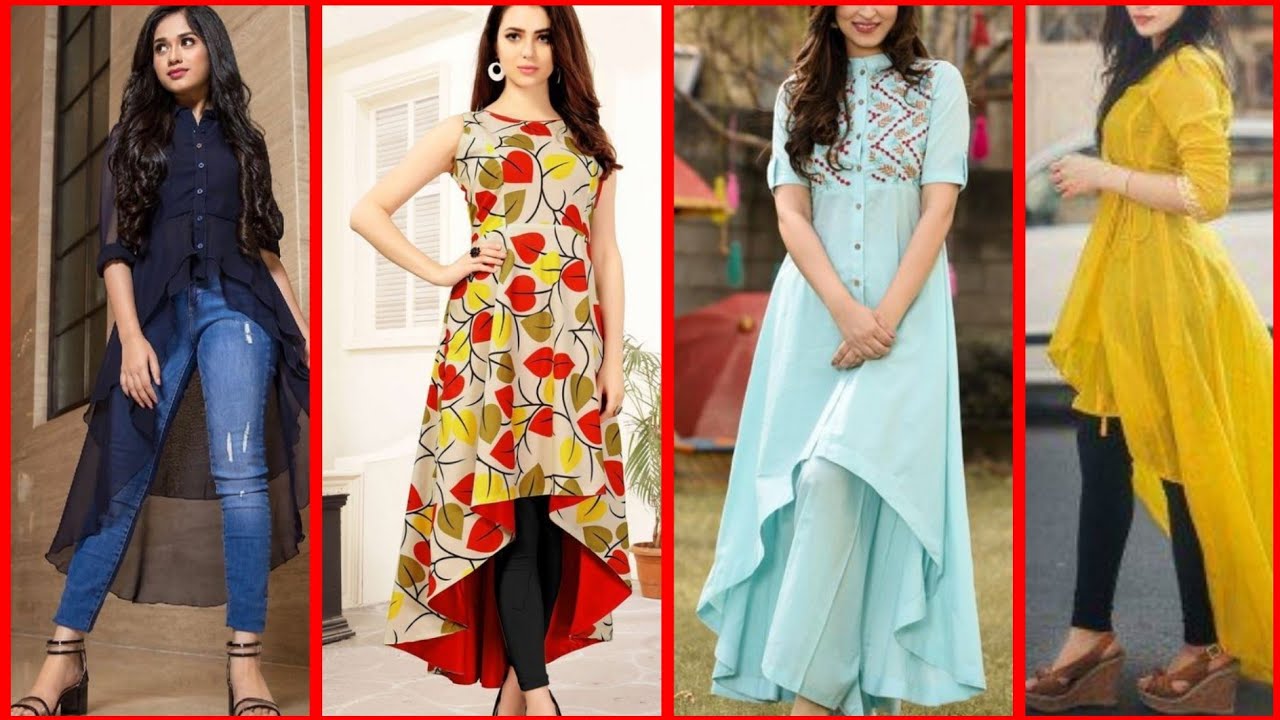 New And Trendy High Low /Up Down Kurti Design | Fashion Addiction |