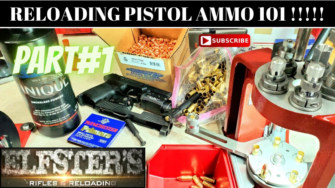 HOW TO RELOAD PISTOL AMMO 9MM PART1