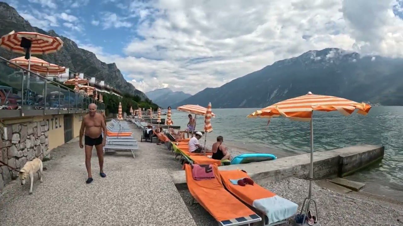 На машине в Италию  часть3  Озеро Гарда  Limone sul Garda
