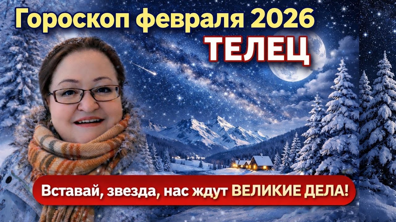 ТЕЛЕЦ Гороскоп февраля 2026. Живите в удовольствие и помните: вы — любимчики Зодиака, вам можно всё!