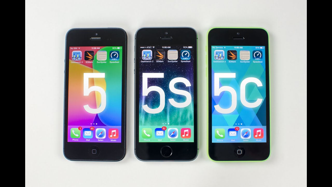 iPhone 5s vs iPhone 5c vs iPhone 5 (Benchmark Tests)