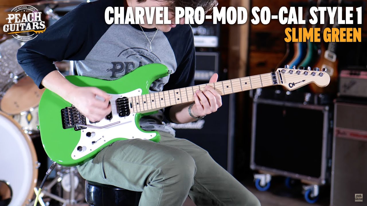 Charvel Pro-Mod So-Cal Style 1 HSH FR M | Maple - Slime Green