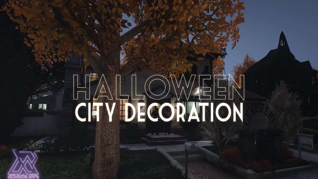 Halloween MAP - City Decoration V2 - FiveM (2023)