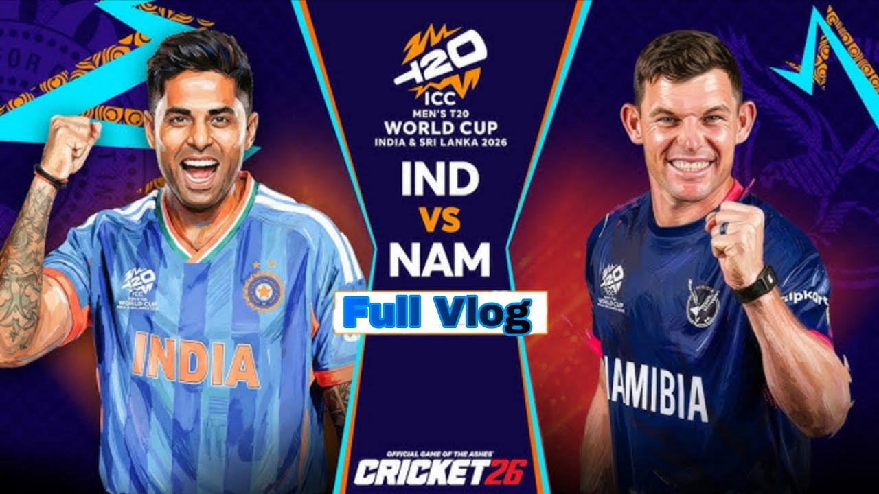 India vs Namibia | Match Full Vlog | Men's T20 World Cup 2026 #icc #t20worldcup2026 #highlights 