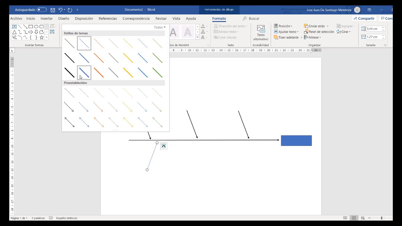 DIAGRAMA DE CAUSA-EFECTO CON WORD