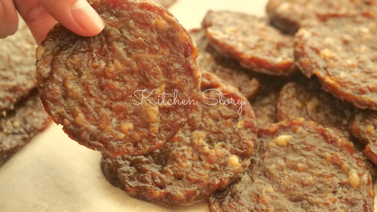 សាច់ក្រកបន្ទះ🥓🐷​​[Soft Chewy Dried Sweet Pork][Kitchen Story]