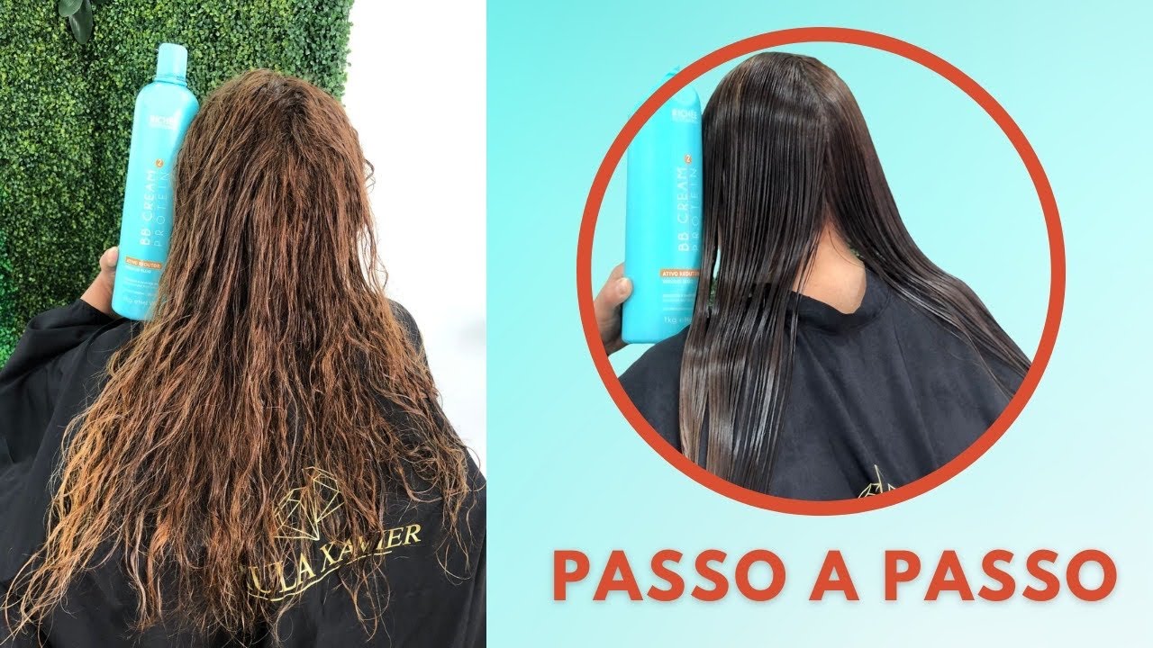 BB CREAM PROTEIN RICHÉE - passo a passo #alisamento