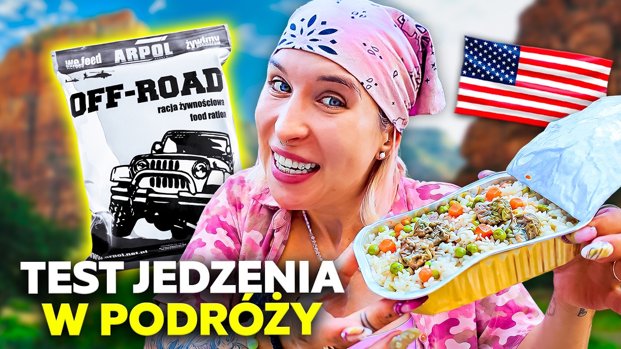 🇺🇸 NA TYM MUSZĘ PRZEŻYĆ W DZICZY W USA! TEST RACJI MRE off-road | Agnieszka Grzelak Vlog