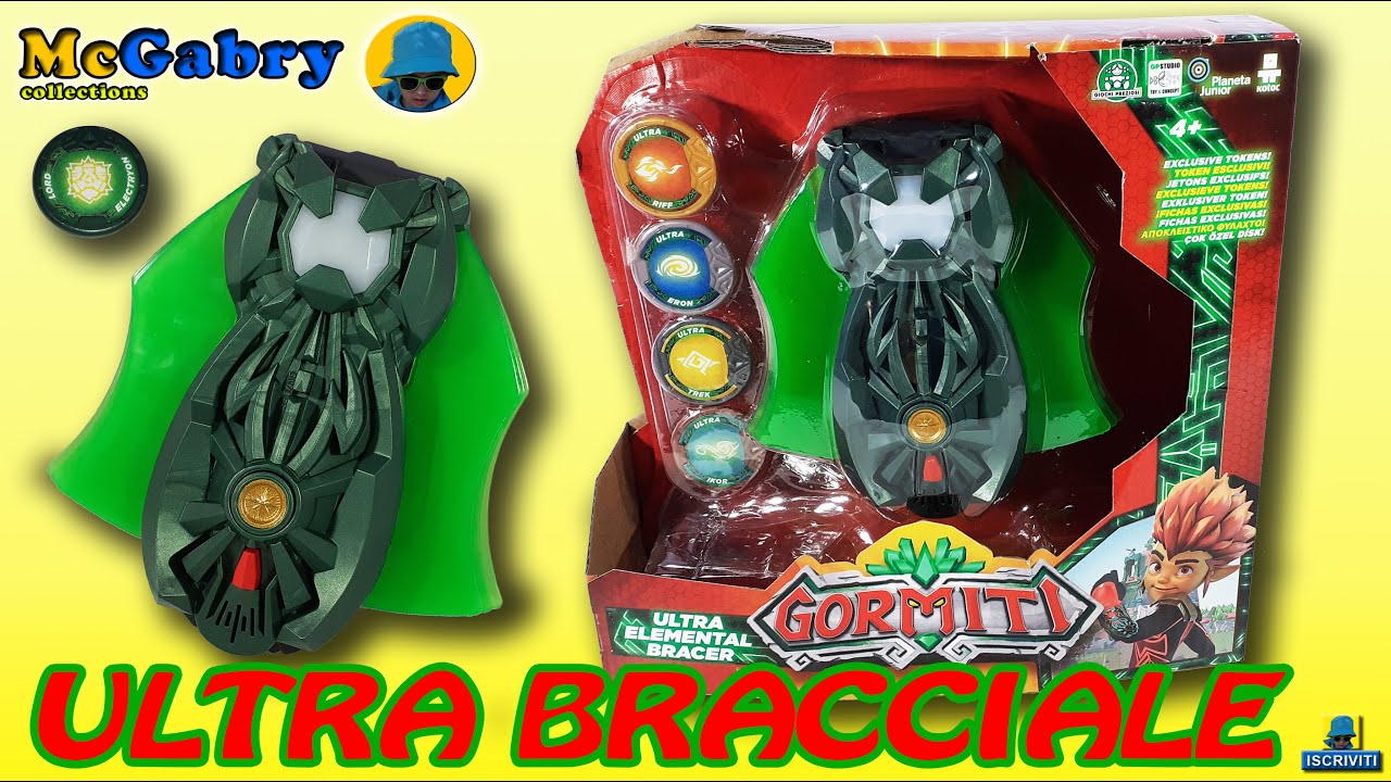 GORMITI ULTRA 2020-BRACCIALE ULTRA DEGLI ELEMENTI-PROVIAMO TUTTI I TOKENS-ULTRA ELEMENTAL BRACER