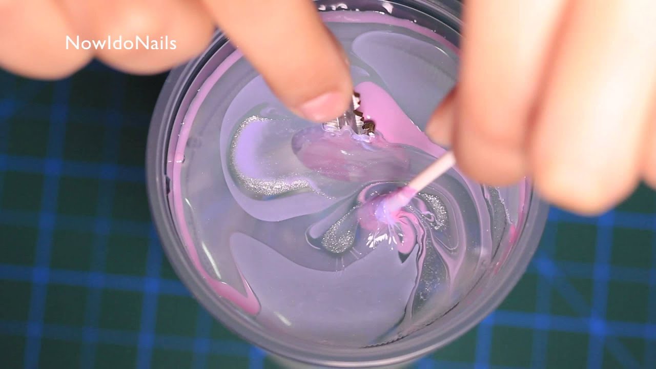 تلوين المفاتيح بالمناكير | Water Marble Keys