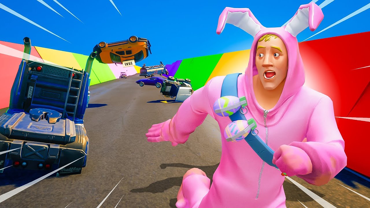 Ontwijk De Obstakels Op De Mega Ramp! (Fortnite)