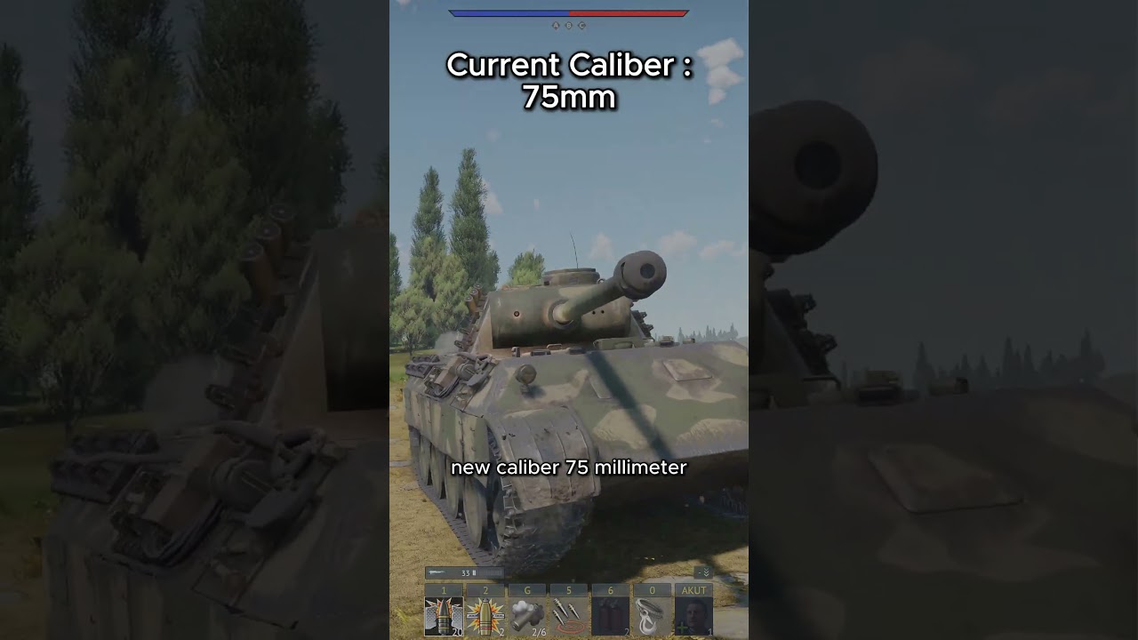 After Every Kill I Upgrade My German Tanks Cannon Caliber!🤔 #warthunder #gaijin #gaming #moderntanks