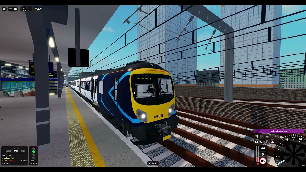 Roblox SCR v2.3.2 R020 Stepford Central➡️Whitefield (Class 185/0)