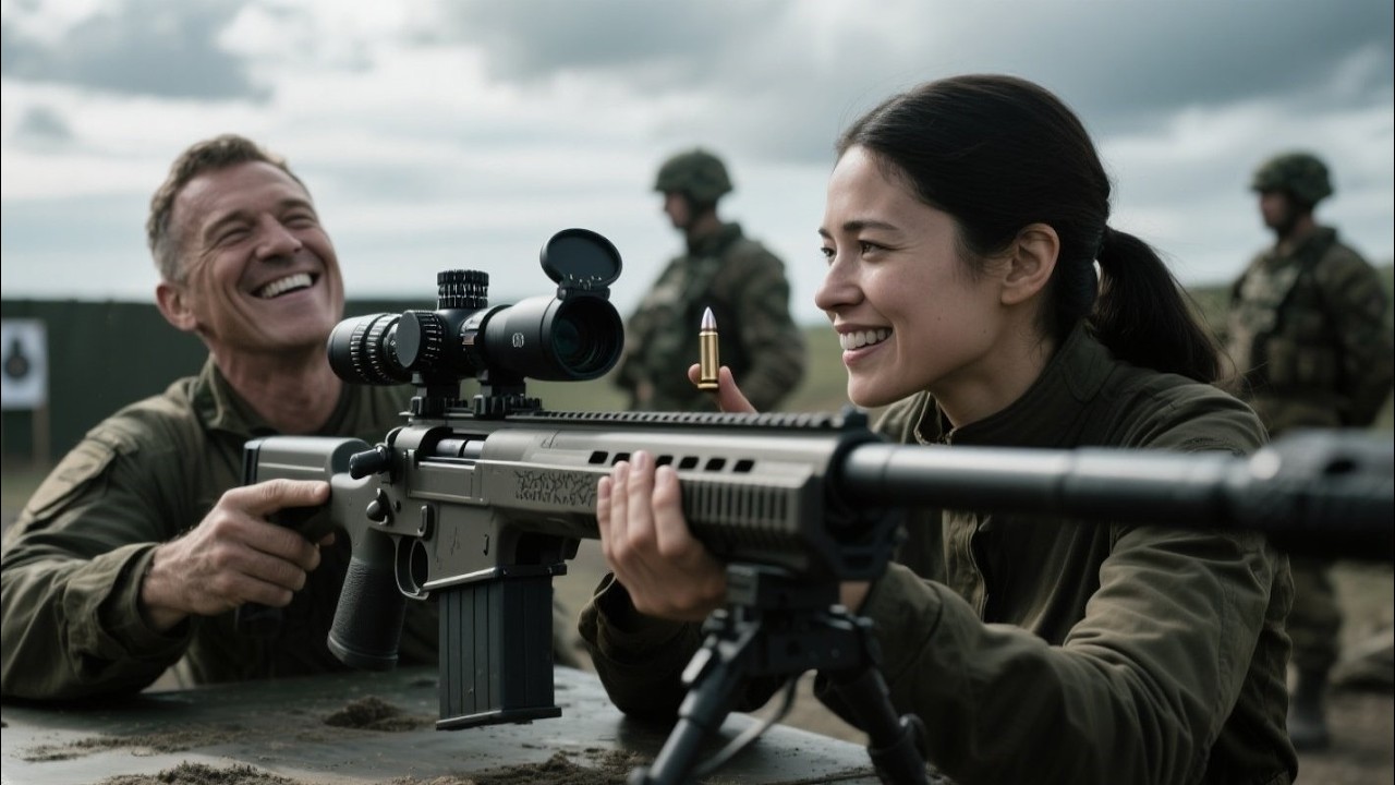 She Silently Set Up the Rifles — Until a Sniper Laughed You Sure You Can Strike This Target Rookie?