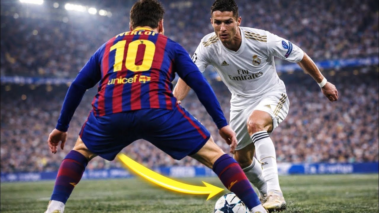 CRISTIANO RONALDO VS LEONEL MESSI 👀 🐐 🔥 