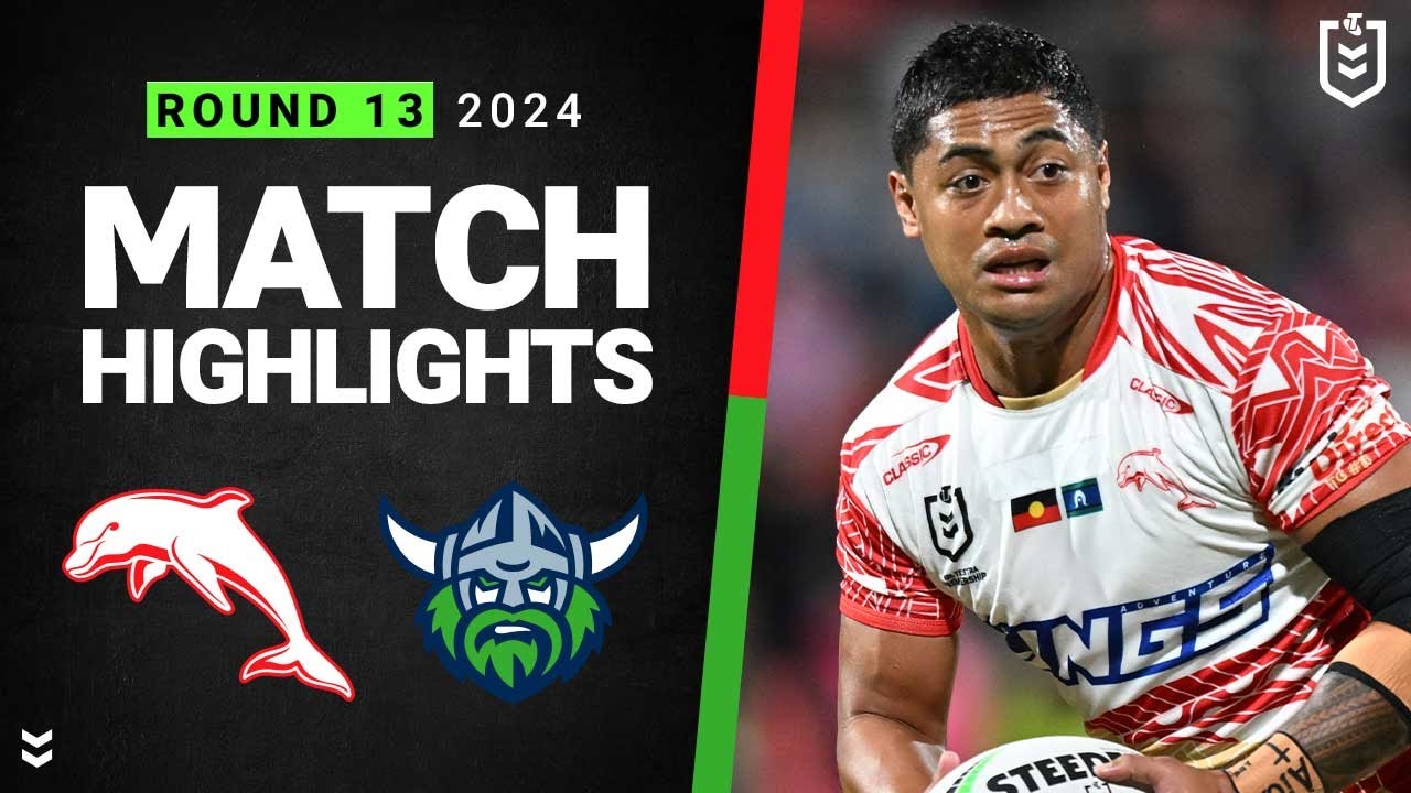 NRL Highlights | NRL 2024 | Dolphins v Raiders | Match Highlights