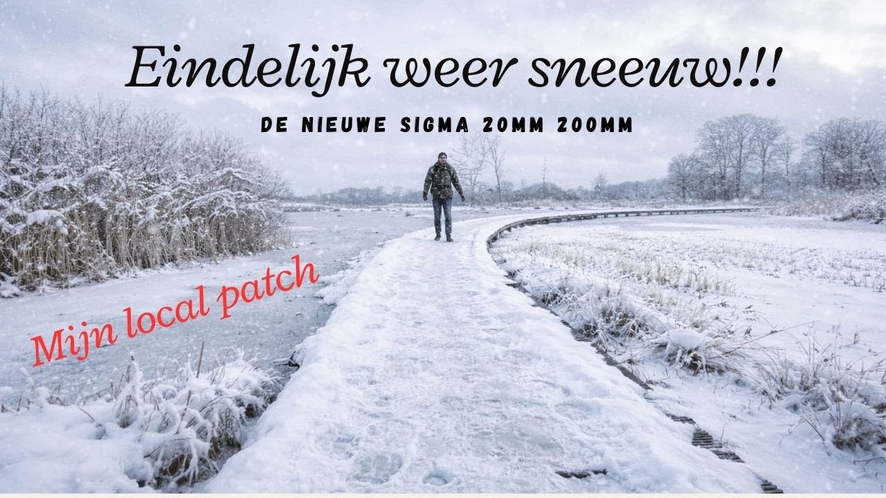 Eindelijk sneeuw | Mijn local patch | Landschap fotografie | Vlog 76 |