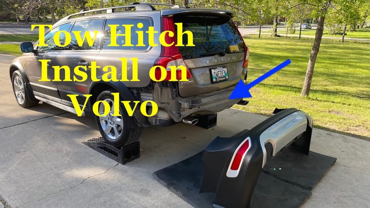 Original Volvo Tow Hitch Installation on  Volvo XC70 T6