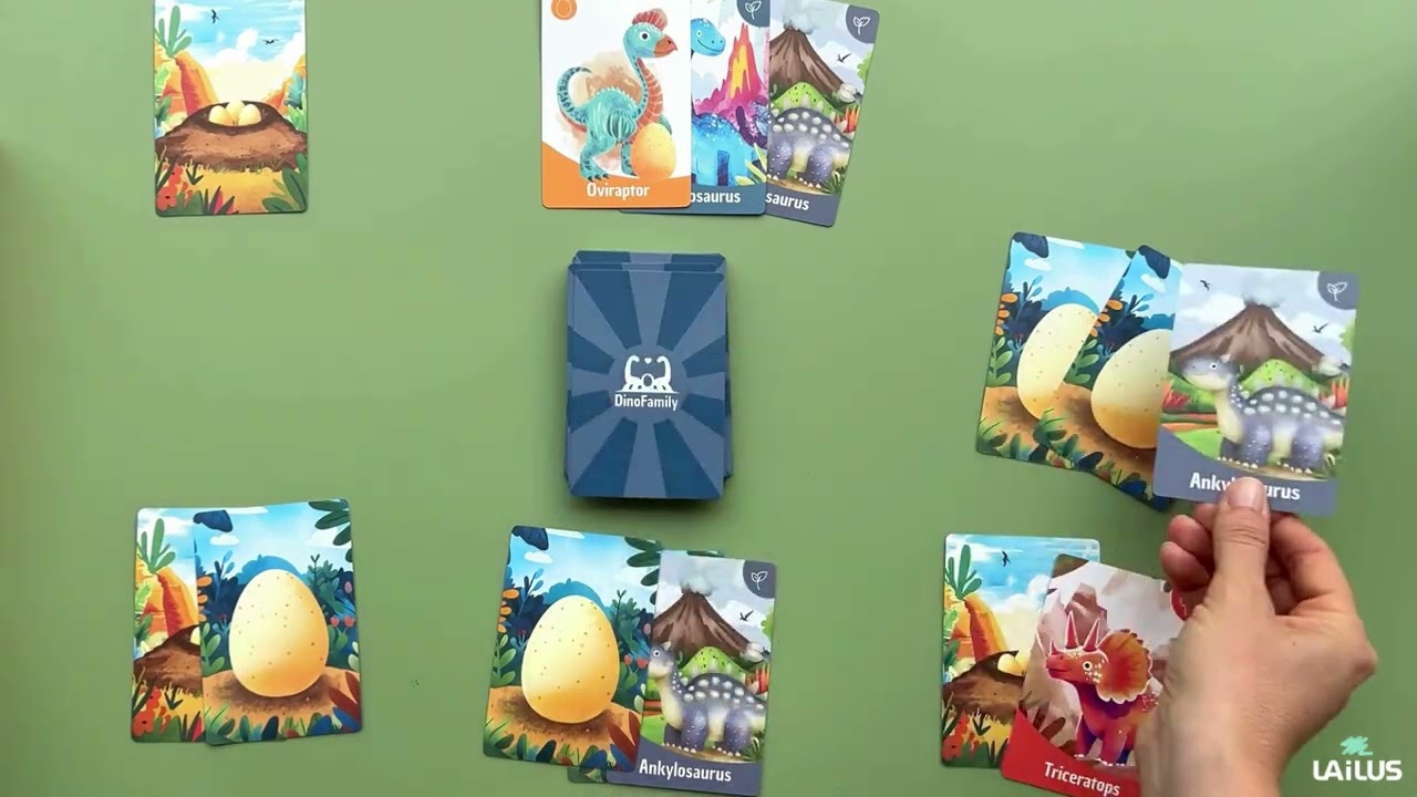 Dinosaurier-Kartenspiel: So spielt man Dinofamily