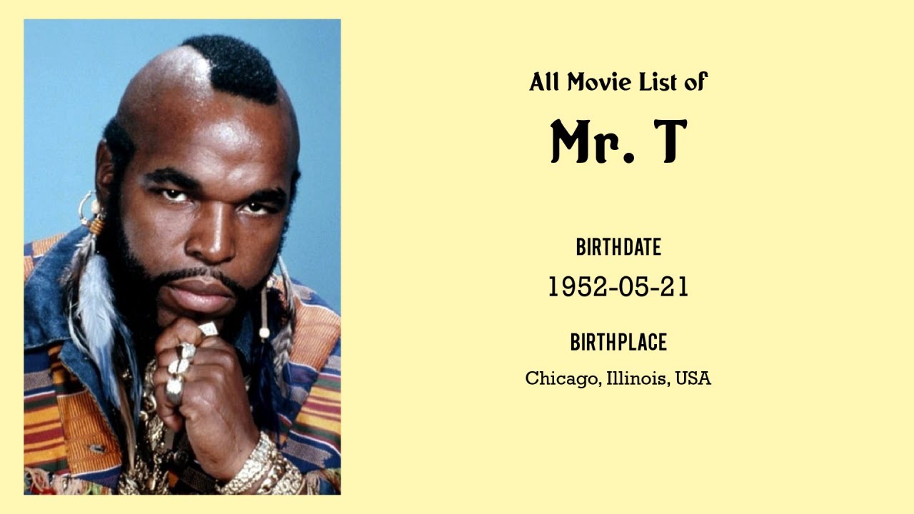 Mr. T Movies list Mr. T| Filmography of Mr. T