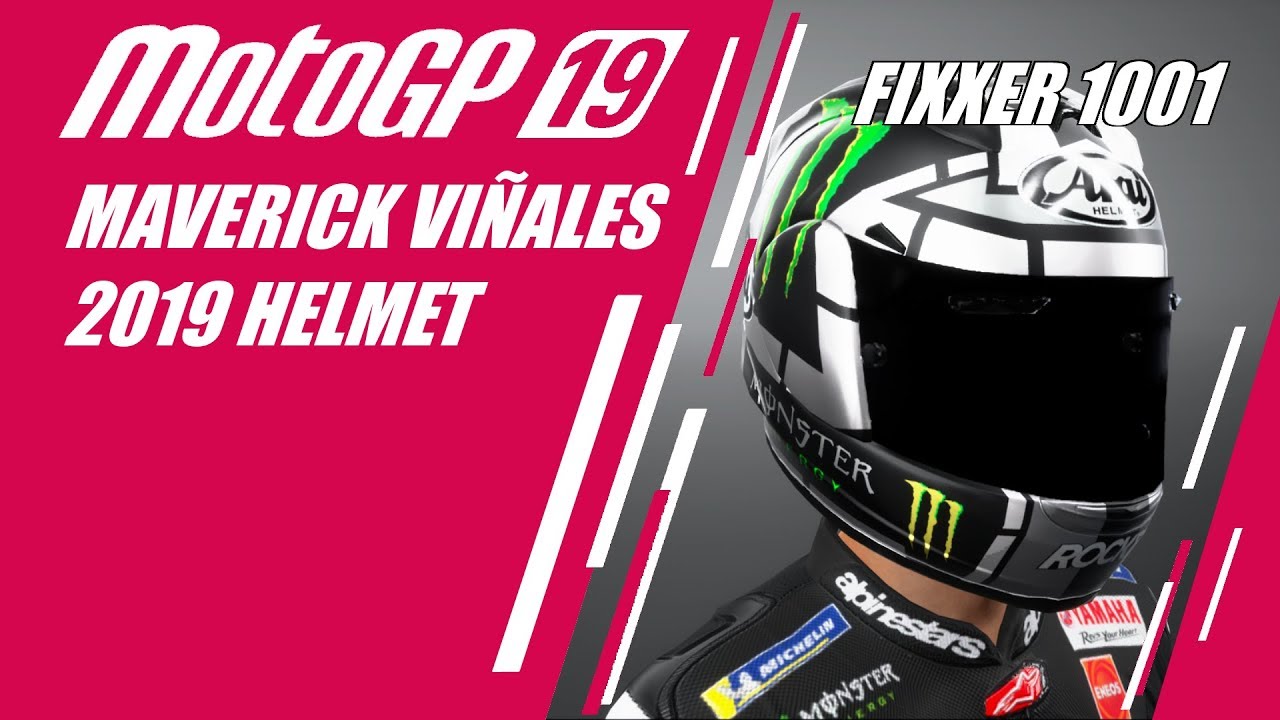 Motogp 19 Helmet Editor - Maverick Vi&ntilde;ales 2019