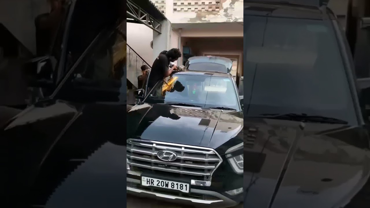 SUNROOF INSTALLATION IN BASE MODEL CRETA// #shorts #creta2020
