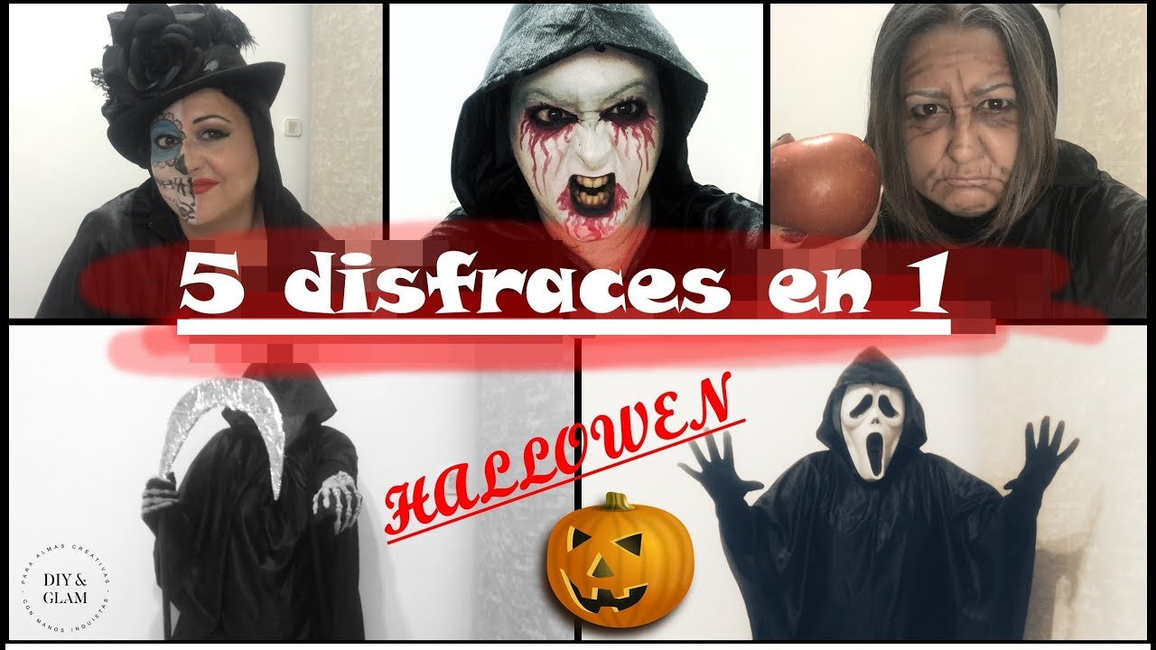 Halloween 5 disfraces en 1 facilísimo