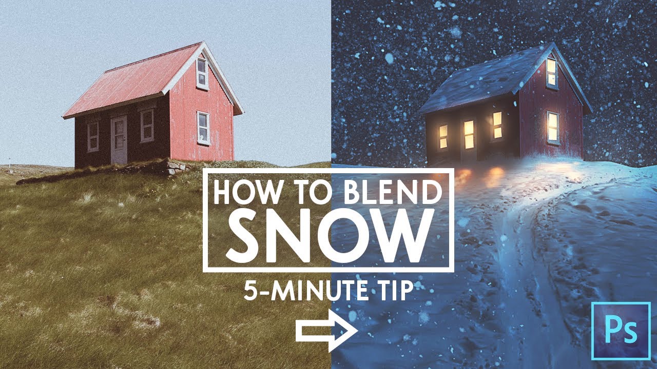 How to Blend SNOW in Photoshop