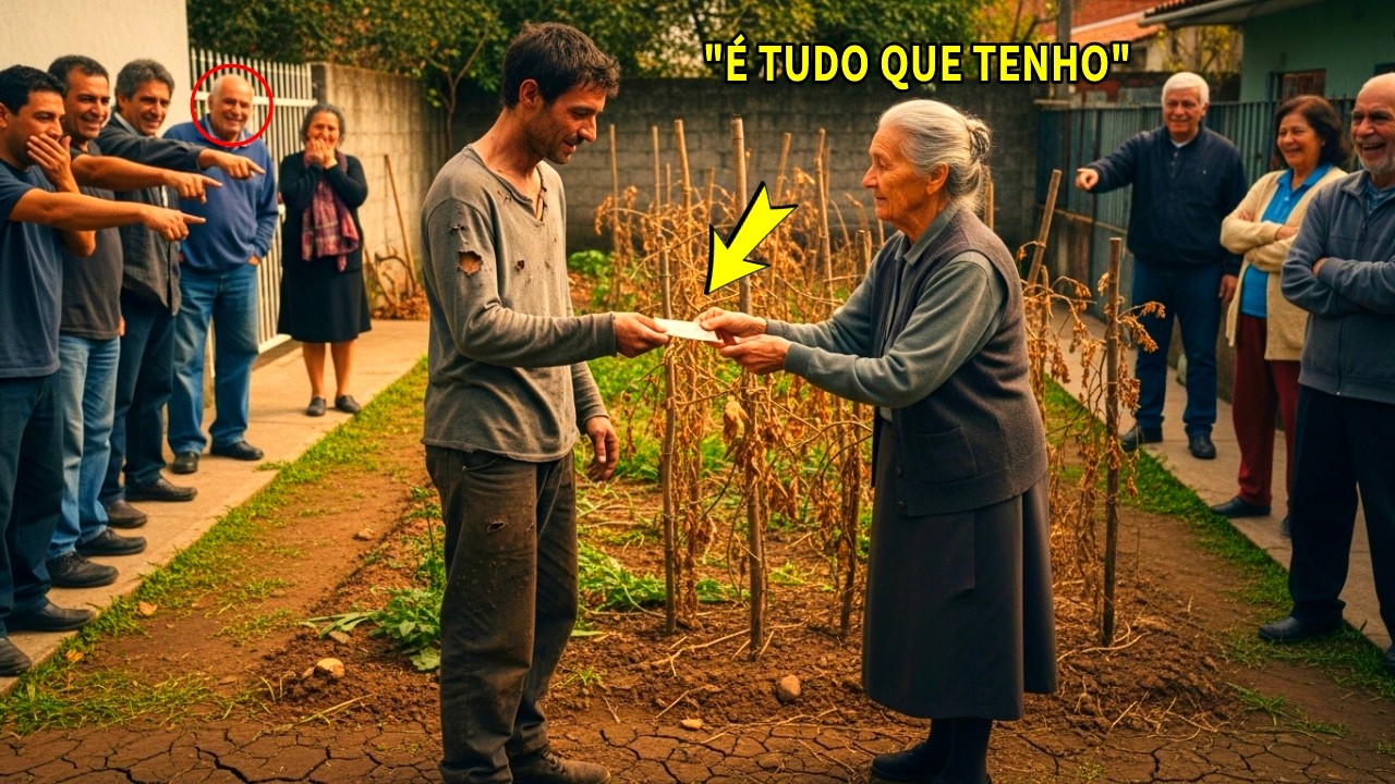 ENDIVIDADO, Riram dele por aceitar 5 REAIS para limpar um jardim morto, até a enxada bater em algo..