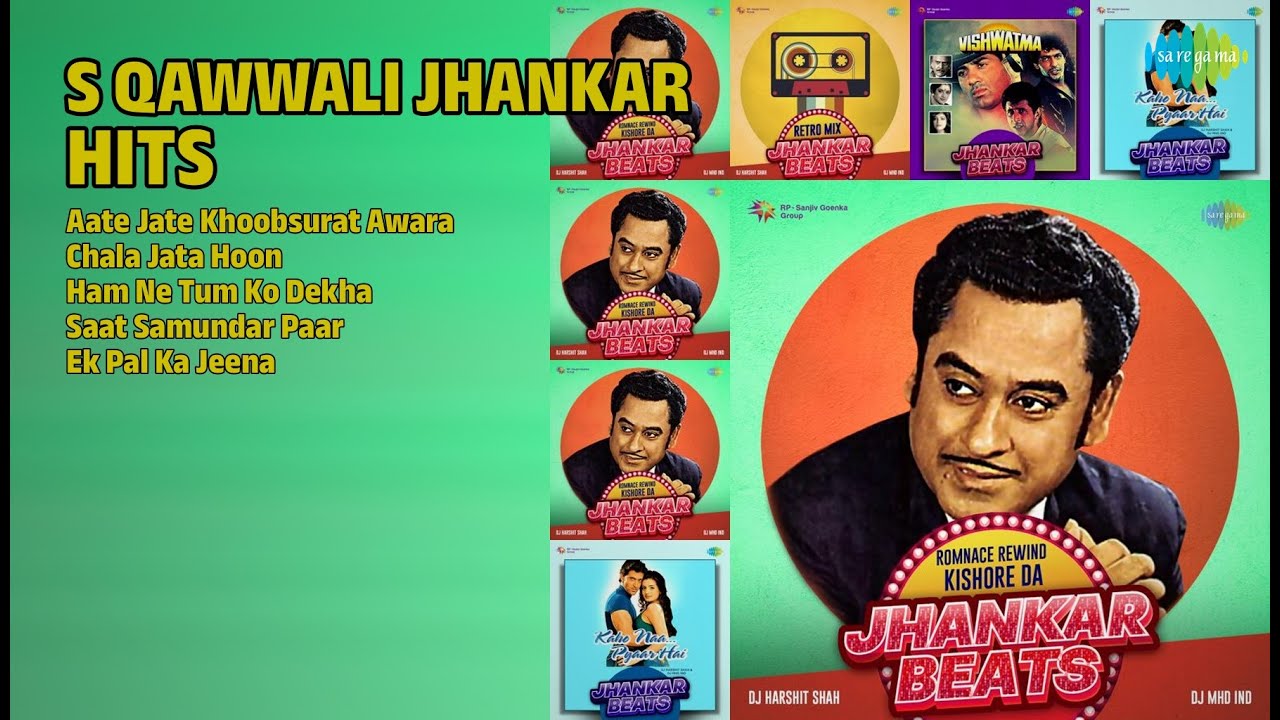 90s Qawwali Jhankar Beats | Lata Mangeshkar Songs | Aate Jate Khoobsurat Awara