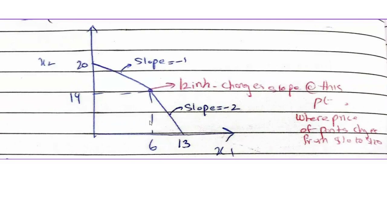 Kinked Budget line | Chp 2 - Nechyba