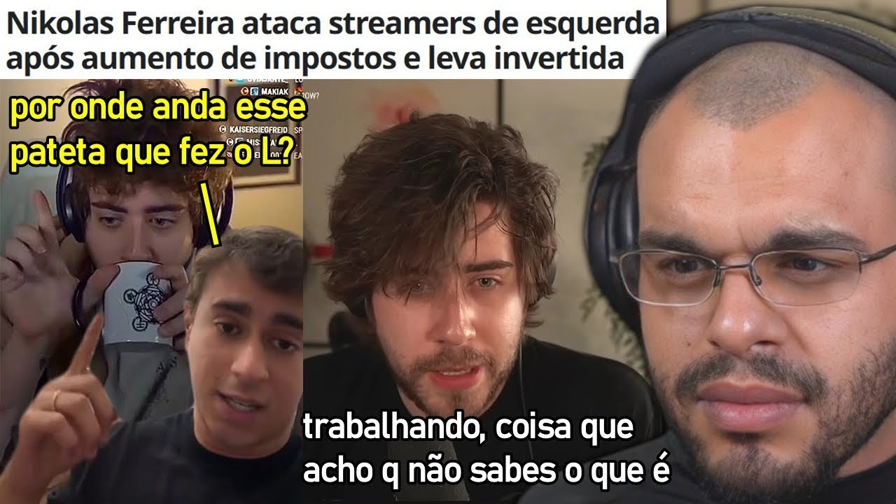 NIKOLAS FERREIRA COBRA CELLBIT E ALANZOKA APÓS AUMENTO DE IMPOSTOS EM PEÇAS DE PC