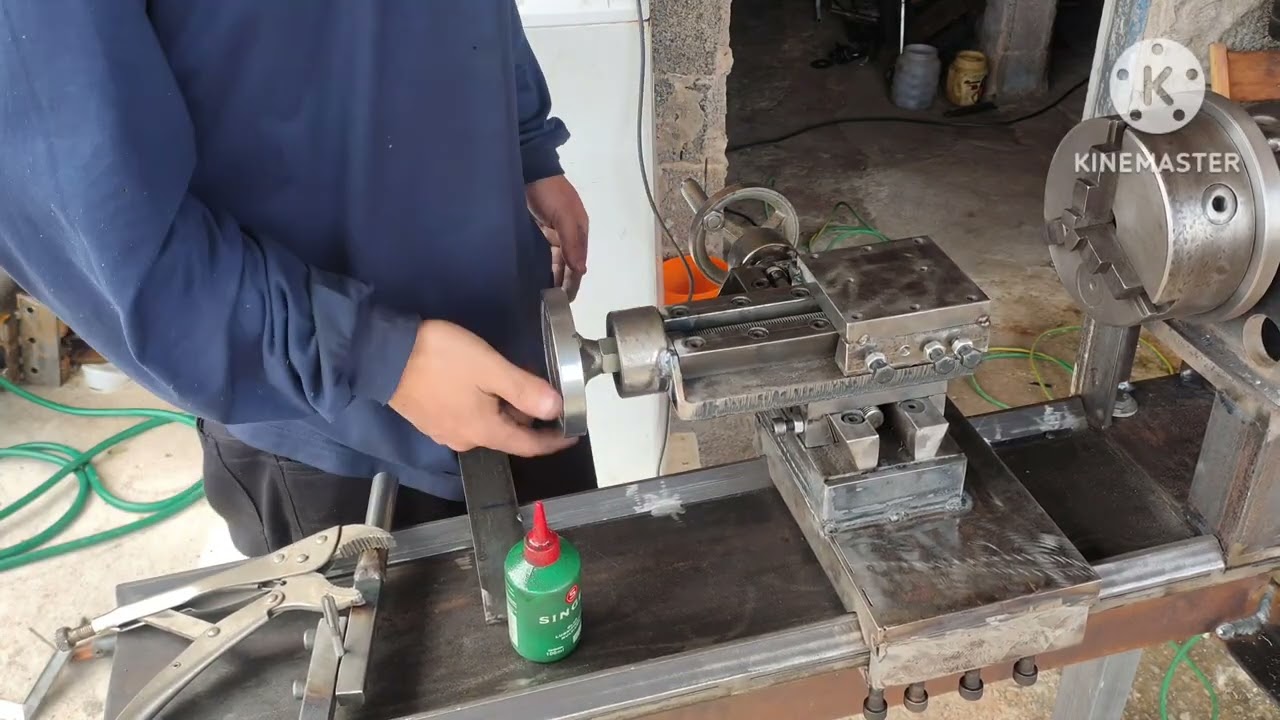 Finalizando carrinho do torno caseiro 