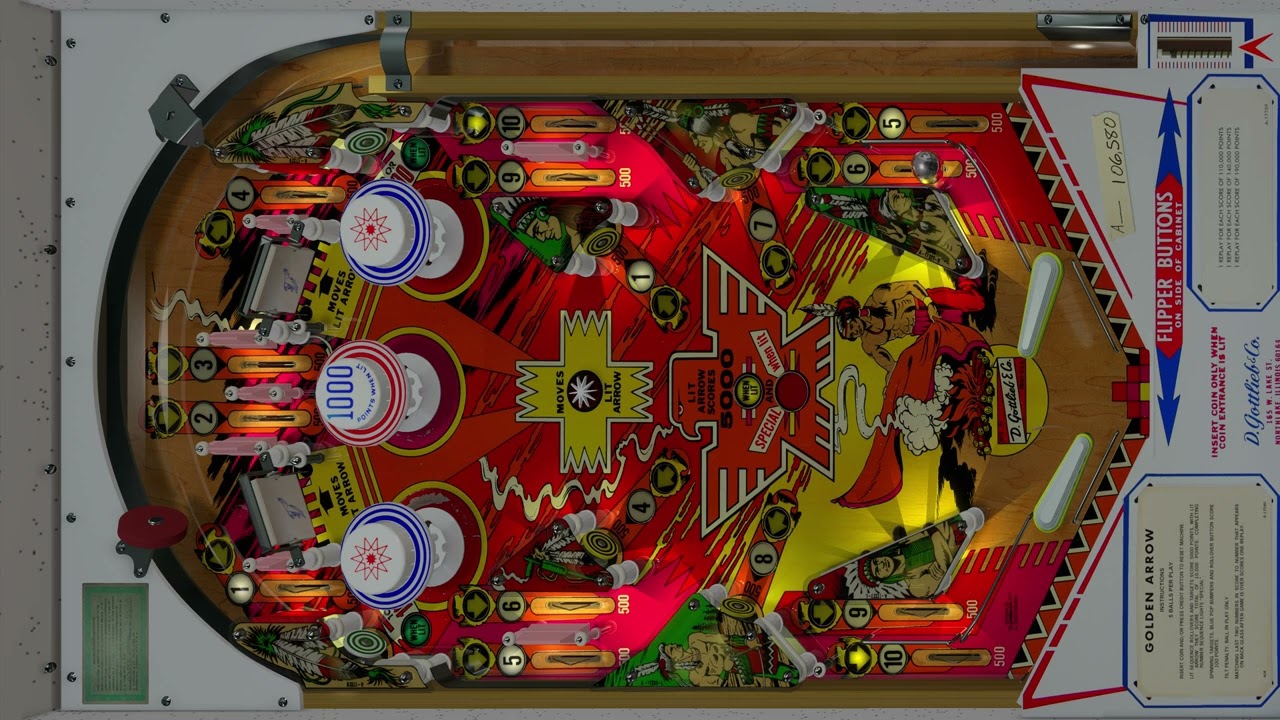 Golden Arrow (Gottlieb 1977) VPX