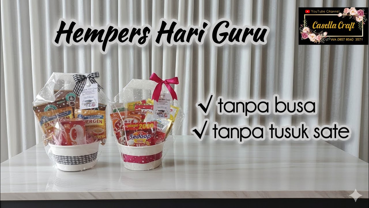 CARA MUDAH MEMBUAT HEMPERS HARI GURU || HAPPY TEACHER DAY || IDE KADO HARI GURU
