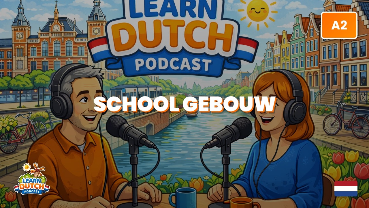 Изучайте голландский, слушая 🇳🇱 | Визит в школу | Медленный и ясный разговор