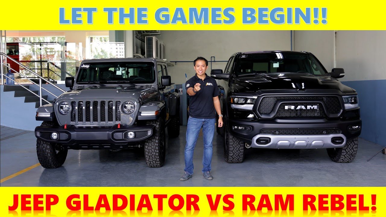 JEEP Gladiator Rubicon vs RAM 1500 Rebel! [Truck Comparo]