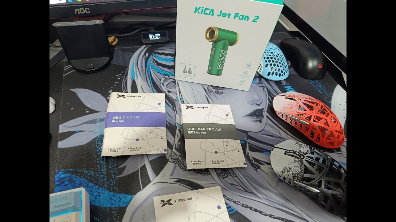 UNBOX: Obisian AIR PRO + AIR FEET Finalmouse TARIK + KICA JET FAN 2