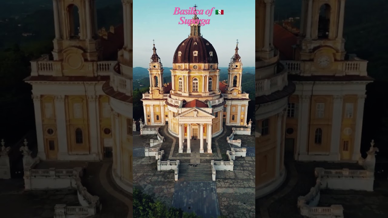 Basilica of Superga &ndash; A Majestic Baroque Masterpiece in Turin, Italy! 🇮🇹 ⛪🏔  #italy #travel