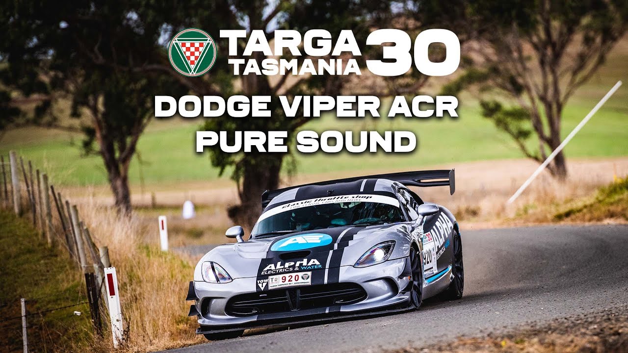 TARGA Tasmania 2022 - Dodge Viper ACR, Pure Sound