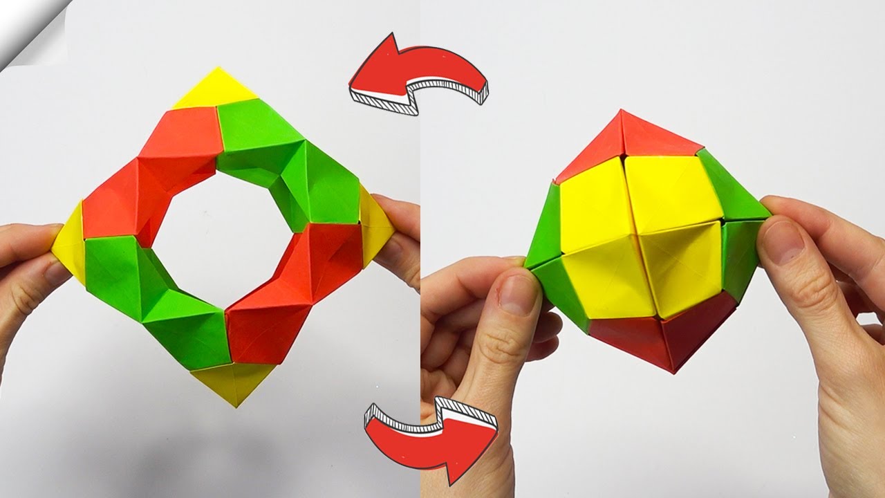 Moving PAPER TOYS | Antistress transformer